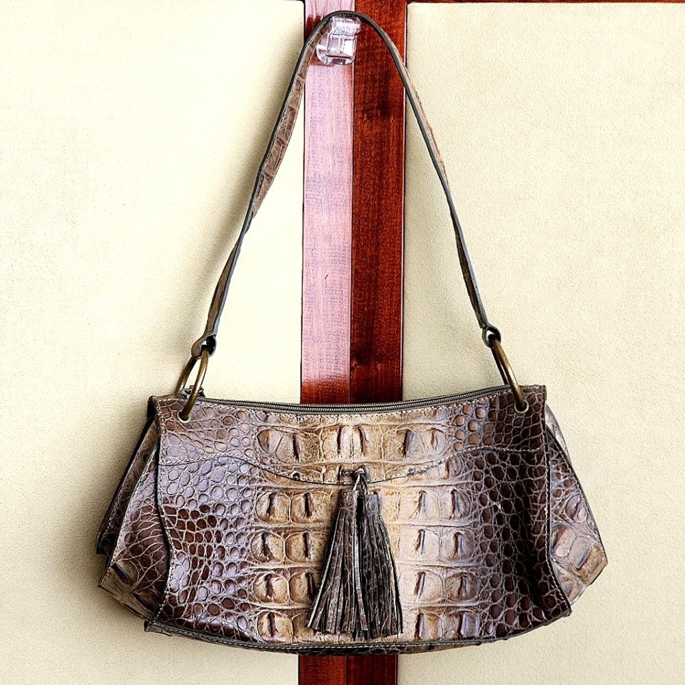 Sondra Roberts Croc Embossed Bag